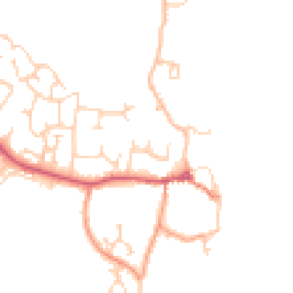 Daytime road noise heatmap for SO31 4RB