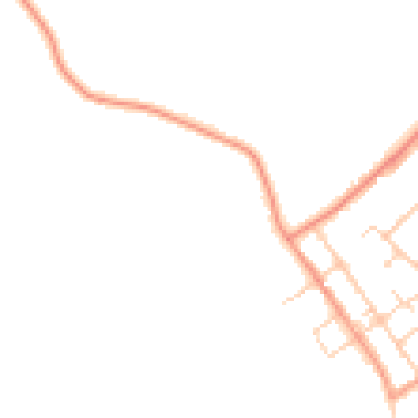 Daytime road noise heatmap for SO31 5FA