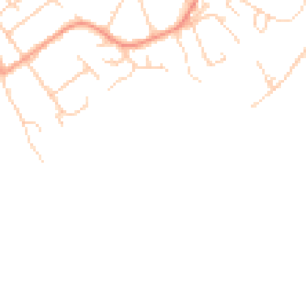 Daytime road noise heatmap for SO31 5GZ