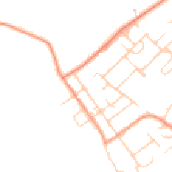 Daytime road noise heatmap for SO31 5HL