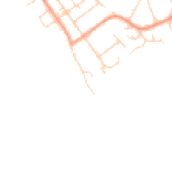 Daytime road noise heatmap for SO31 5RA