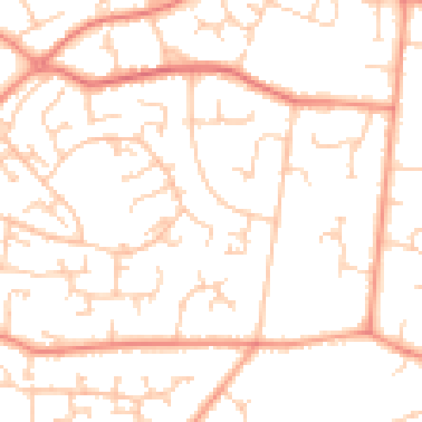 Daytime road noise heatmap for SO31 6BE