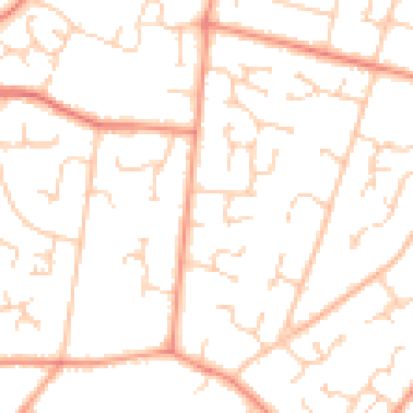 Daytime road noise heatmap for SO31 6BF