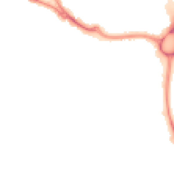 Night-time road noise heatmap for SO31 6DE