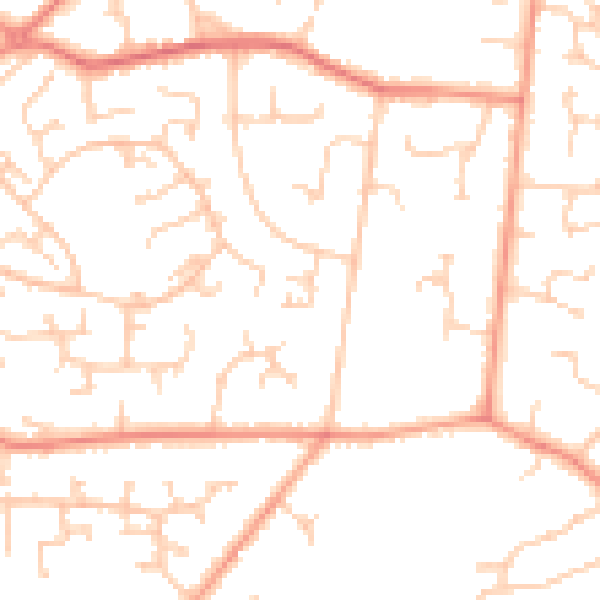 Daytime road noise heatmap for SO31 6PS