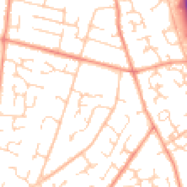 Daytime road noise heatmap for SO31 6RU