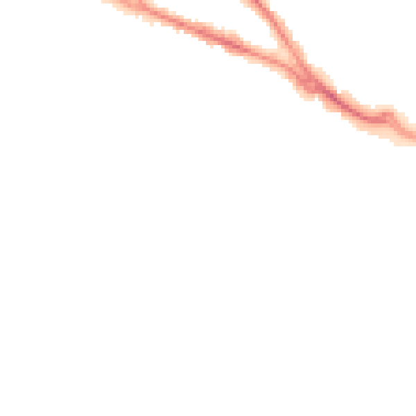 Night-time road noise heatmap for SO31 6SW