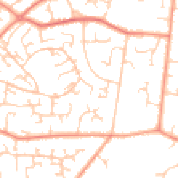 Daytime road noise heatmap for SO31 6XX