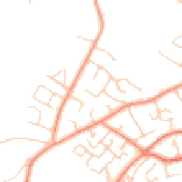 Daytime road noise heatmap for SO31 7BR
