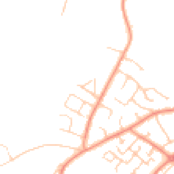 Daytime road noise heatmap for SO31 7BU