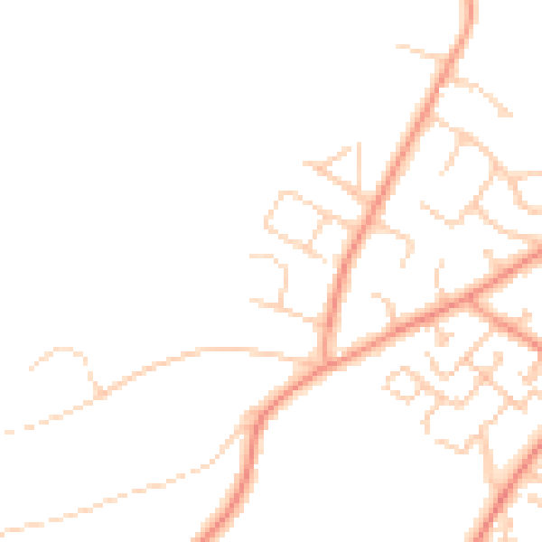 Daytime road noise heatmap for SO31 7DD