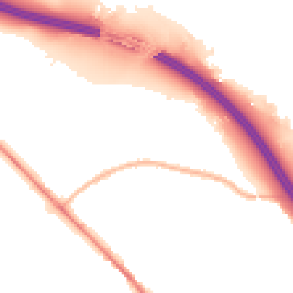 Night-time road noise heatmap for SO31 7DG
