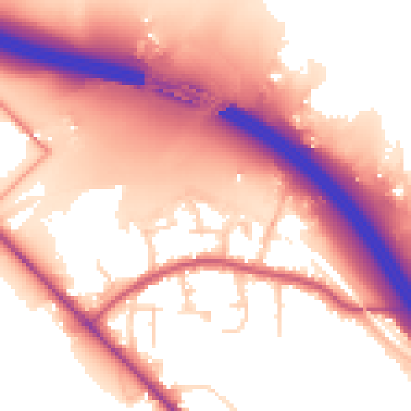 Daytime road noise heatmap for SO31 7DH