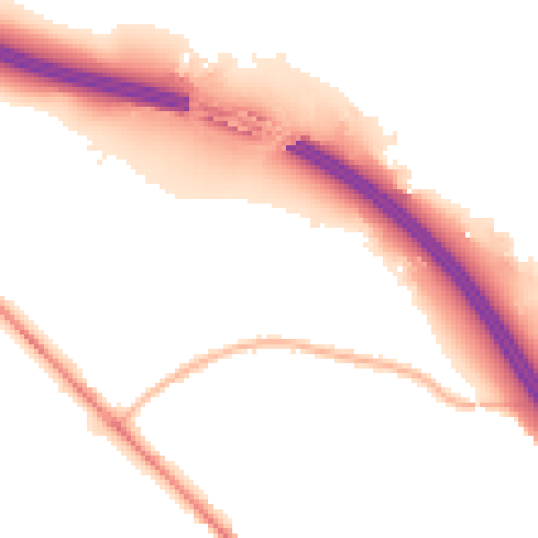 Night-time road noise heatmap for SO31 7DH