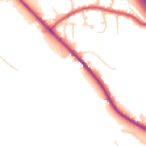 Daytime road noise heatmap for SO31 7EF