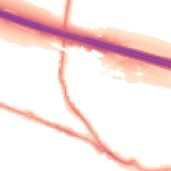 Night-time road noise heatmap for SO31 7GA
