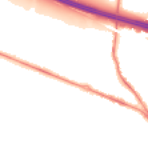 Night-time road noise heatmap for SO31 7GR