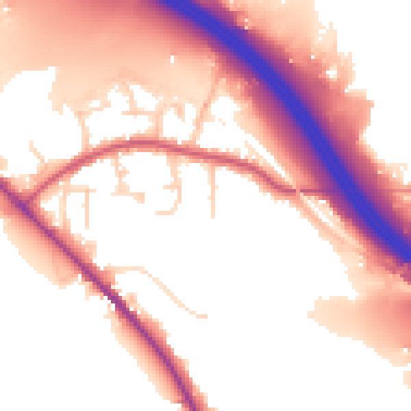 Daytime road noise heatmap for SO31 7GX