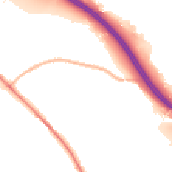 Night-time road noise heatmap for SO31 7GX
