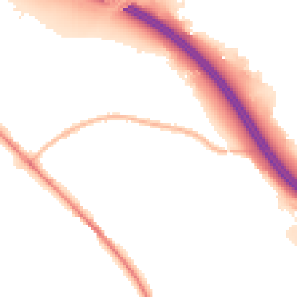 Night-time road noise heatmap for SO31 7HG