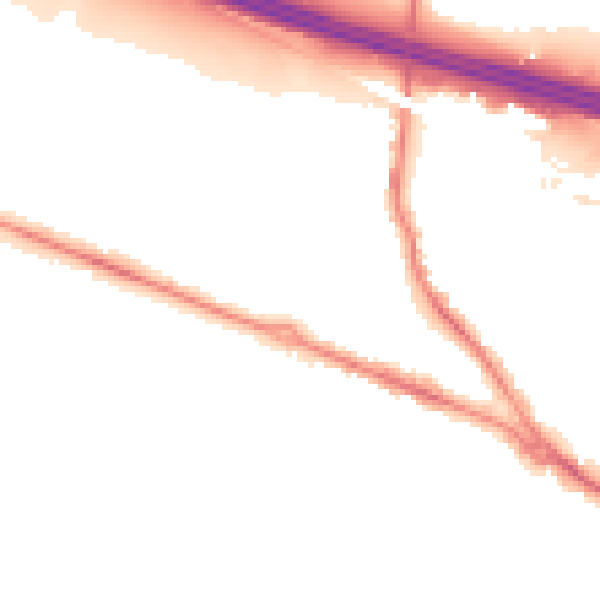 Night-time road noise heatmap for SO31 7HQ
