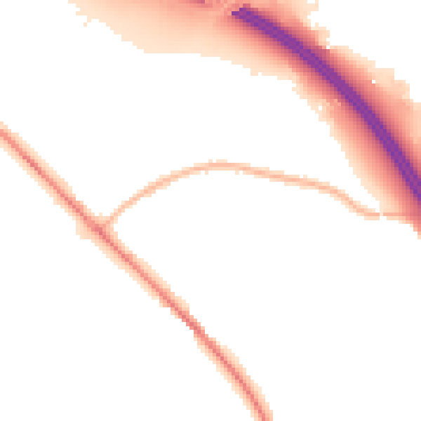 Night-time road noise heatmap for SO31 7JH