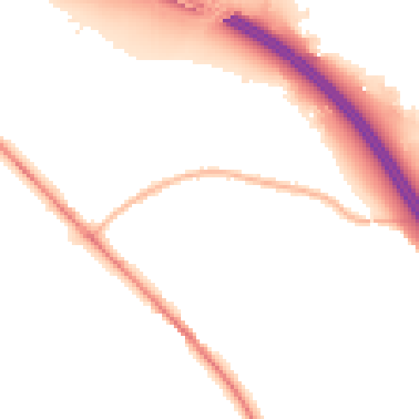Night-time road noise heatmap for SO31 7JS