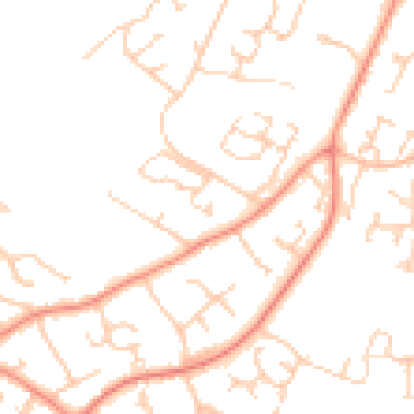 Daytime road noise heatmap for SO31 7NT