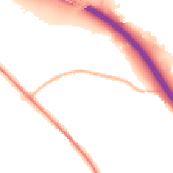 Night-time road noise heatmap for SO31 7PA
