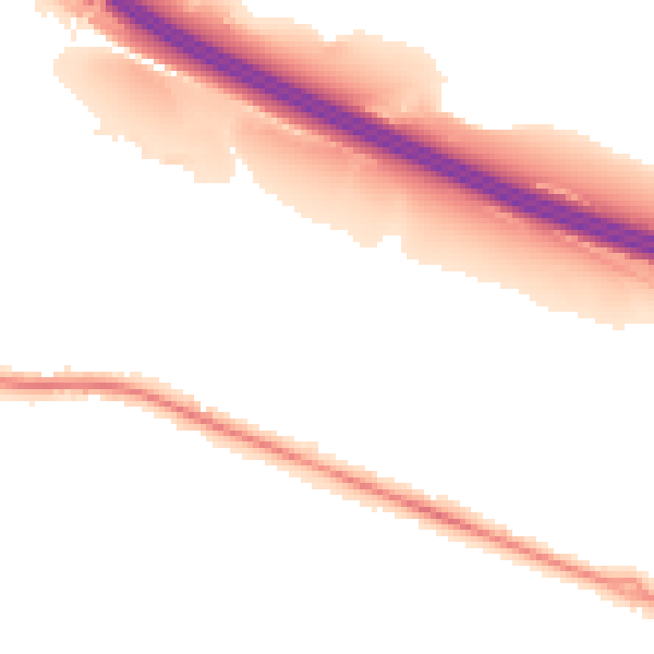 Night-time road noise heatmap for SO31 7QB