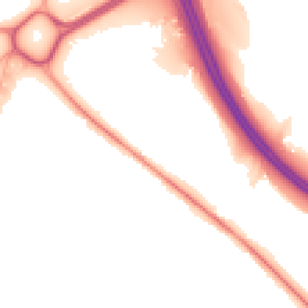 Night-time road noise heatmap for SO31 8AU