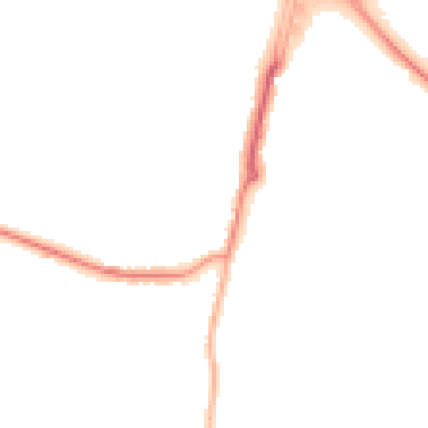 Night-time road noise heatmap for SO31 8FB