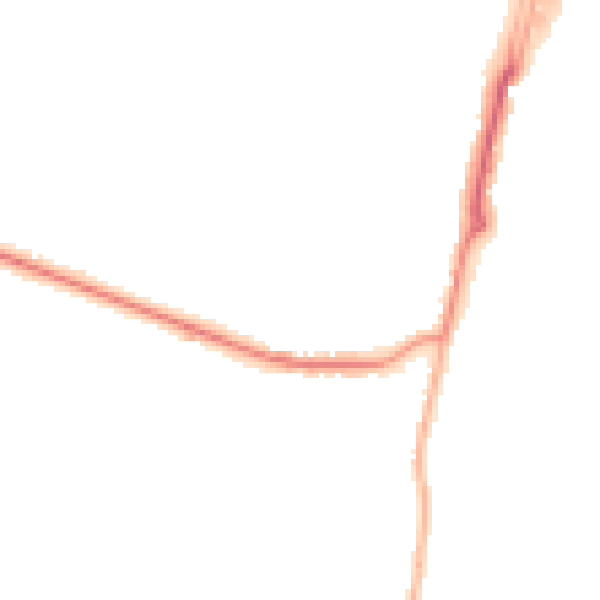 Night-time road noise heatmap for SO31 8FD