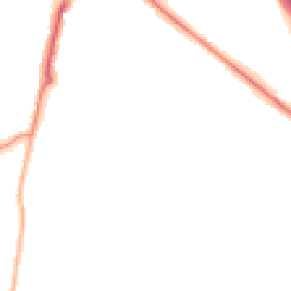 Night-time road noise heatmap for SO31 8FN