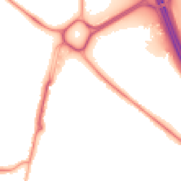 Night-time road noise heatmap for SO31 8HE