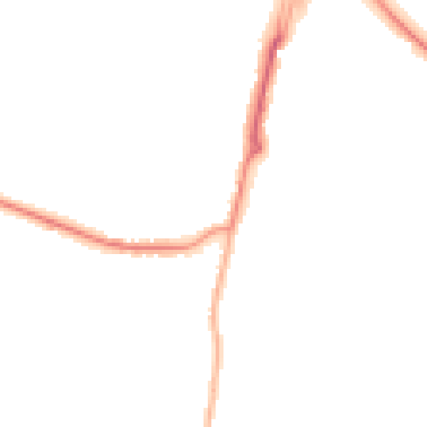 Night-time road noise heatmap for SO31 8JX