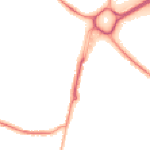 Night-time road noise heatmap for SO31 8LZ