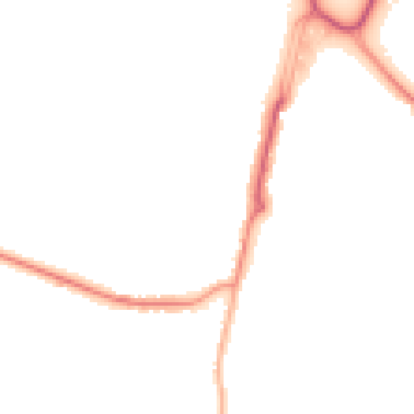 Night-time road noise heatmap for SO31 8PD