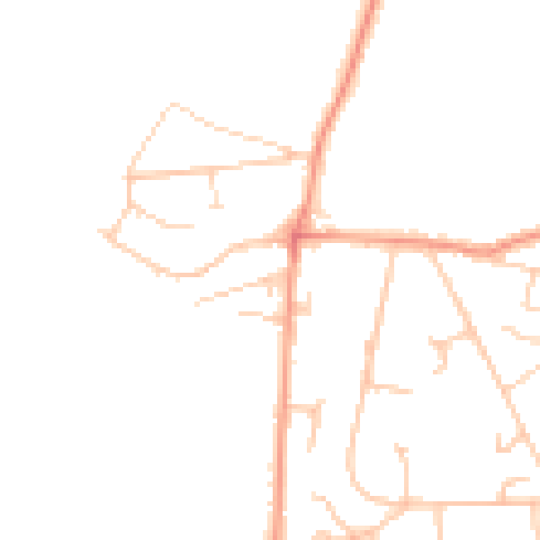 Daytime road noise heatmap for SO31 9AG
