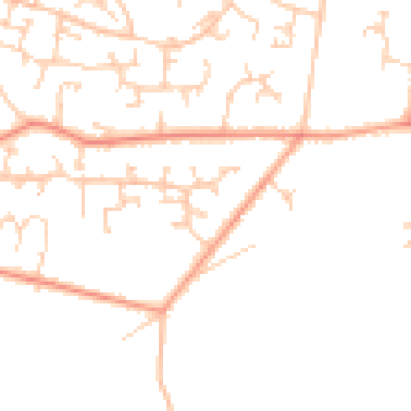 Daytime road noise heatmap for SO31 9AH