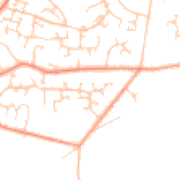 Daytime road noise heatmap for SO31 9AL