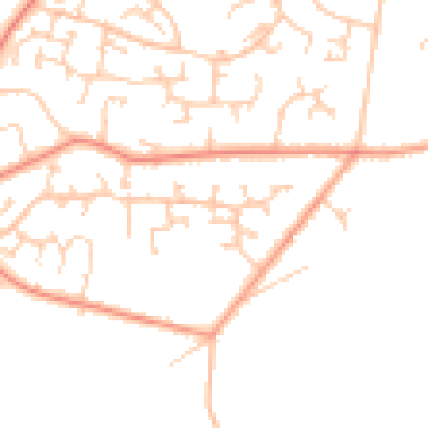 Daytime road noise heatmap for SO31 9AT