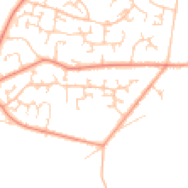 Daytime road noise heatmap for SO31 9BN