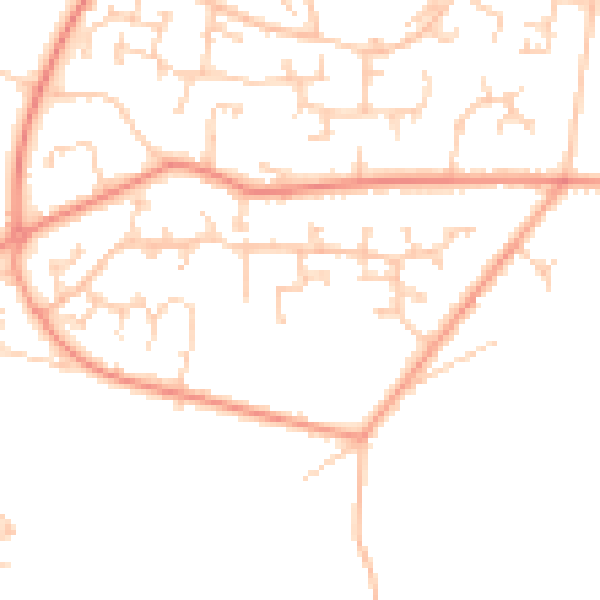 Daytime road noise heatmap for SO31 9BP