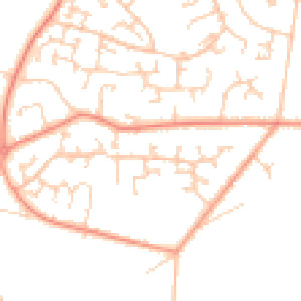 Daytime road noise heatmap for SO31 9BS