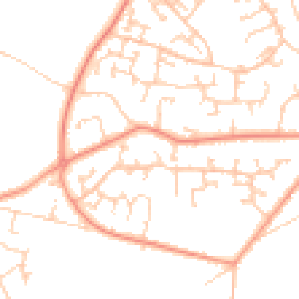 Daytime road noise heatmap for SO31 9BX