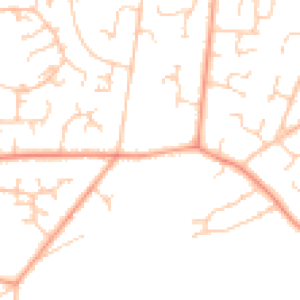 Daytime road noise heatmap for SO31 9BZ