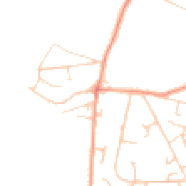 Daytime road noise heatmap for SO31 9DW