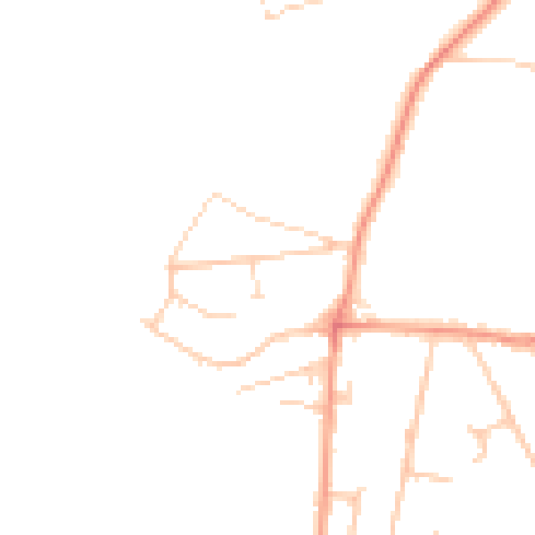Daytime road noise heatmap for SO31 9FQ