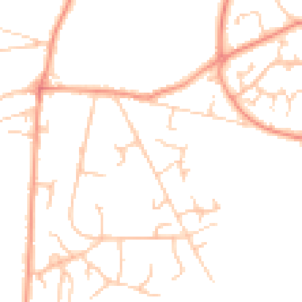 Daytime road noise heatmap for SO31 9GD